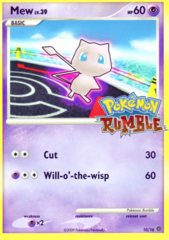 Mew 10/16 Cosmos Holo Promo - Pokemon Rumble